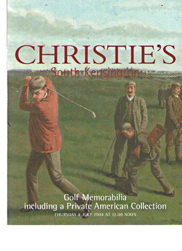 Christies 2004 Golf Memorabilia & Private American Collection