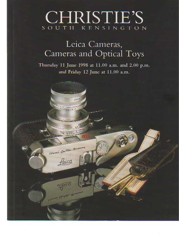 Christies 1998 Leica Cameras, Cameras and Optical Toys