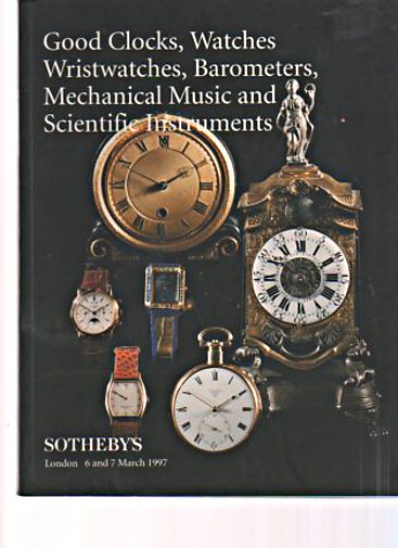 Sothebys 1997 Clocks Watches Wristwatches Scientific Instruments