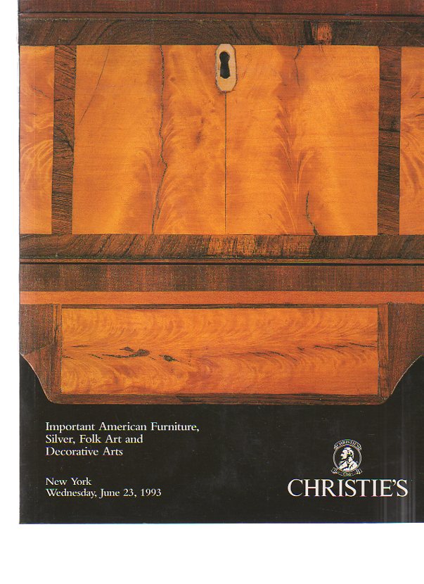 Christies 1993 Important American Furniture, Folk Art etc