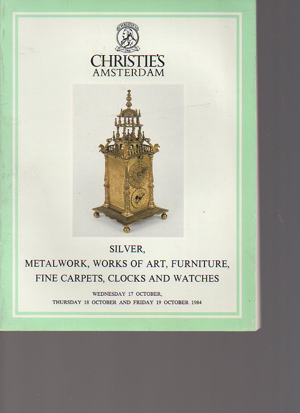 Christies 1984 Silver, Metalwork, Works of Art, Clocks