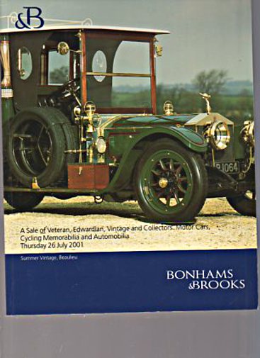 Bonham & Brooks 2001 Veteran, Edwardian, Vintage Motor Cars