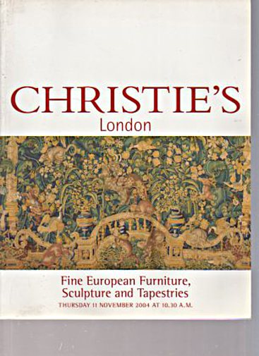 Christies 2004 Fine European Furniture & Sculpture