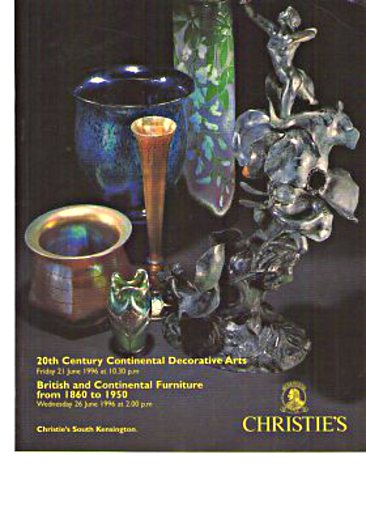 Christies 1996 20th Century Continental Decorative Arts