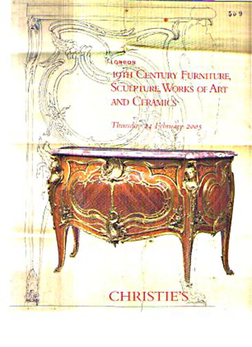 Christies 2005 19th C (French) Furniture, Sculpture Works of Art