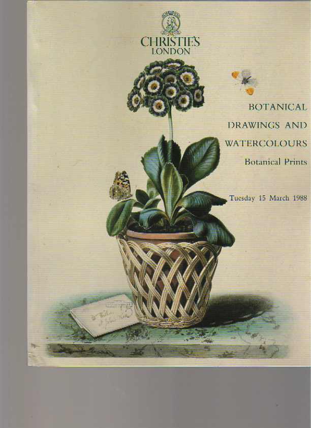 Christies 1988 Botanical Drawings & Watercolours & Prints