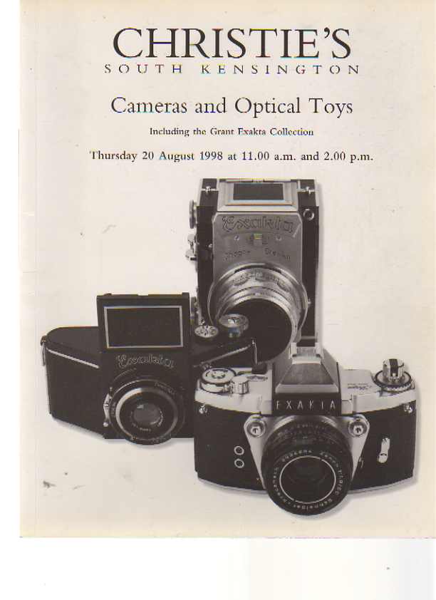 Christies 1998 Cameras & Optical Toys (Grant Exacta Collection)
