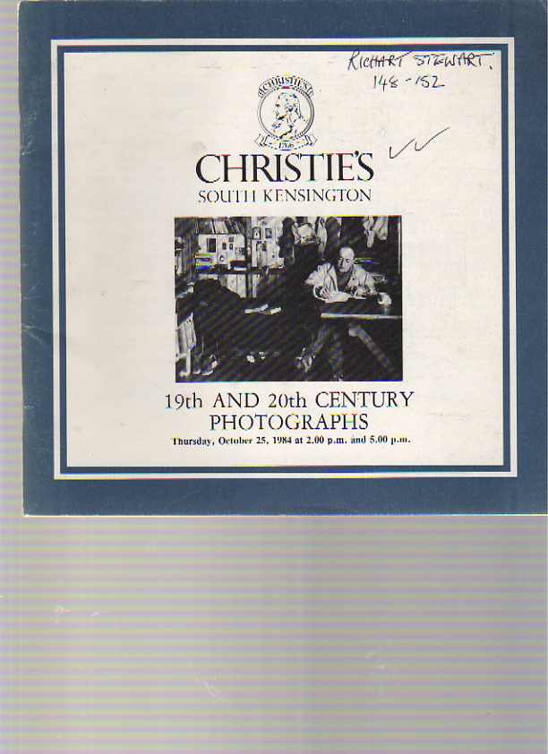 Christies 1984 19th & 20th Century Photographs