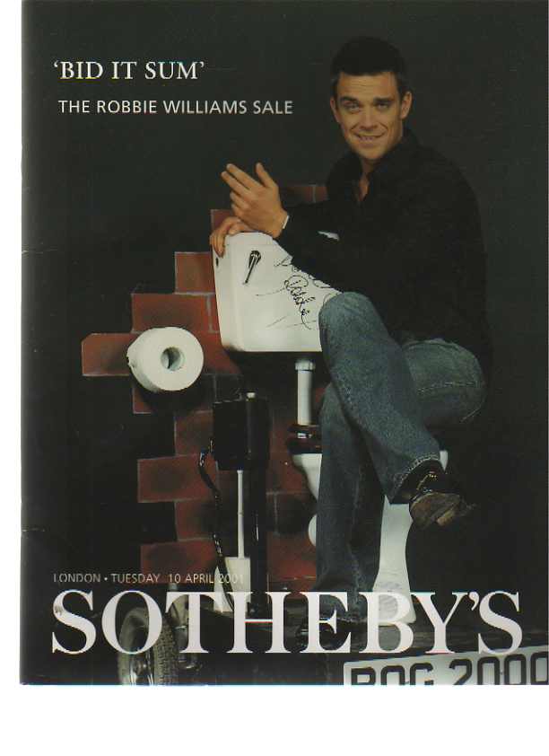 Sothebys 2001 'Bid it Sum' The Robbie Williams Sale