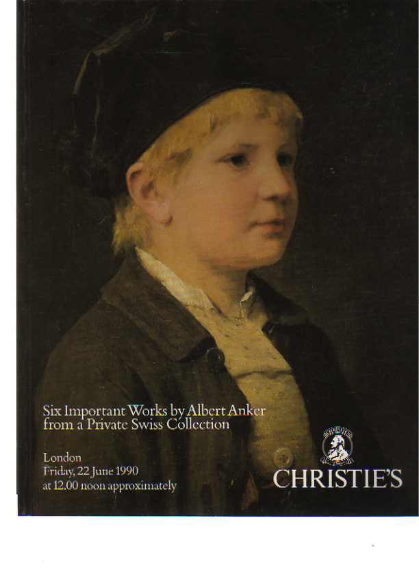 Christies 1990 Six Important Works by Albert Anker