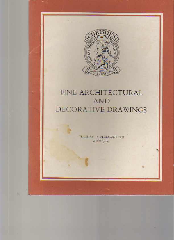 Christies 1982 Fine Architectural & Decorative Drawings