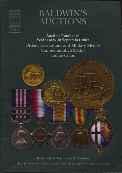 Baldwins 2009 Military Medals, Indian Coins etc