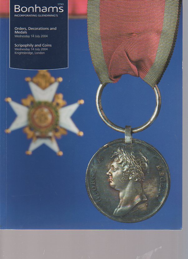 Bonhams 2004 Orders, Decorations, Medals, Coins