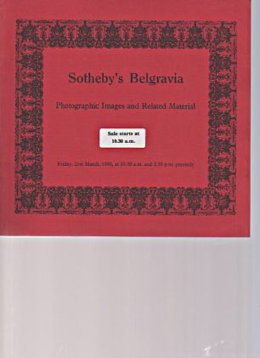 Sothebys 1980 Photographic Images and Related Material