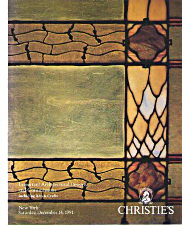 Christies 1991 Important Architectural Designs, Arts & Crafts