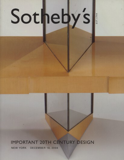 Sothebys 2004 Important 20th Century Design