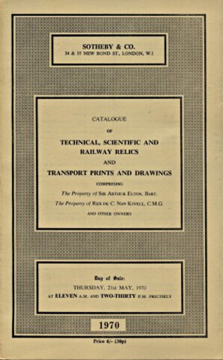 Sothebys 1970 Technical, Scientific & Railway Relics, Prints