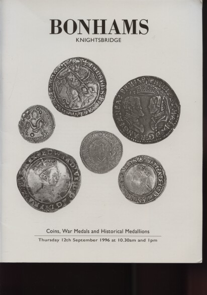 Bonhams 1996 Coins, War Medals & Historical Medallions