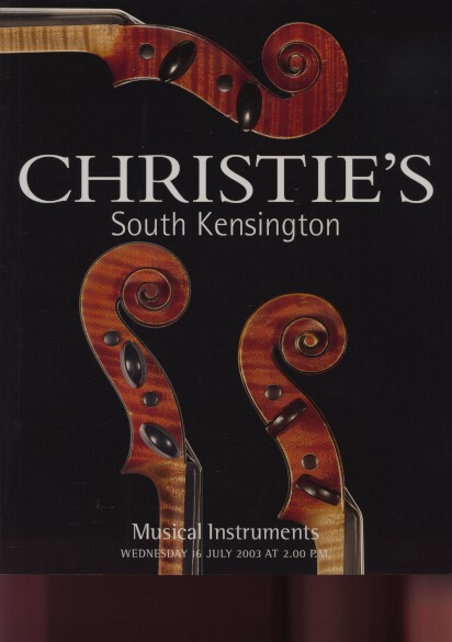 Christies 2003 Musical Instruments