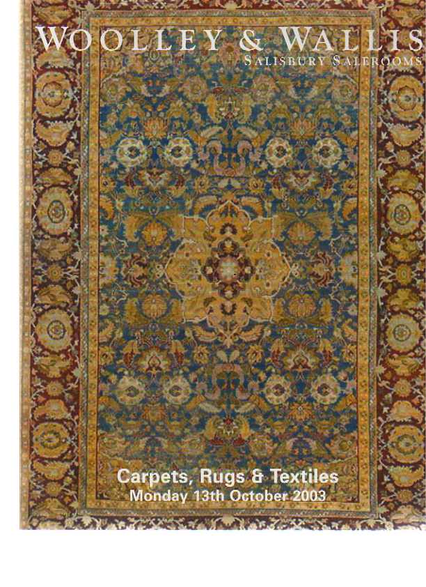 Woolley & Wallis October 2003 Carpets, Rugs & Textiles