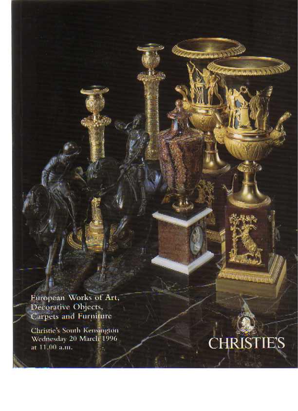 Christies 1996 European Works of Art, Decorative Objects ...