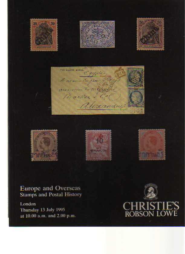 Christies 1995 Europe & Overseas Stamps, Postal History