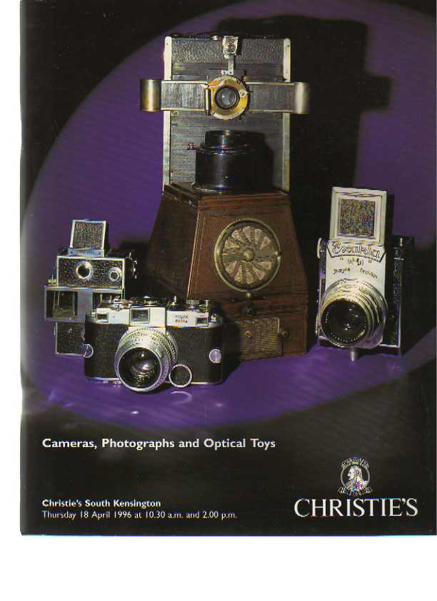 Christies 1996 Cameras, Photographs & Optical Toys