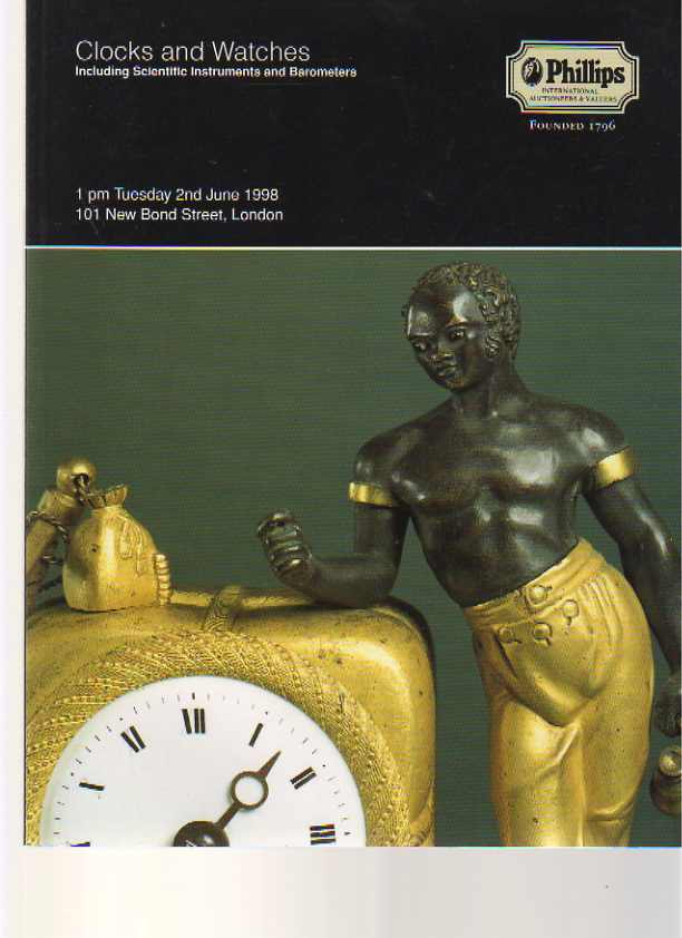 Phillips 1998 Clocks, Watches, Scientific Instruments Barometers