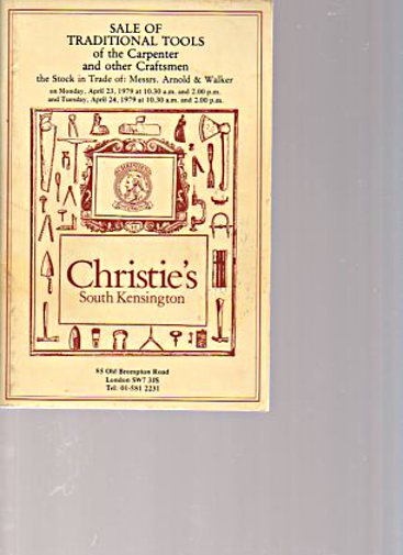 Christies 1979 Woodworking Tools Arnold & Walker