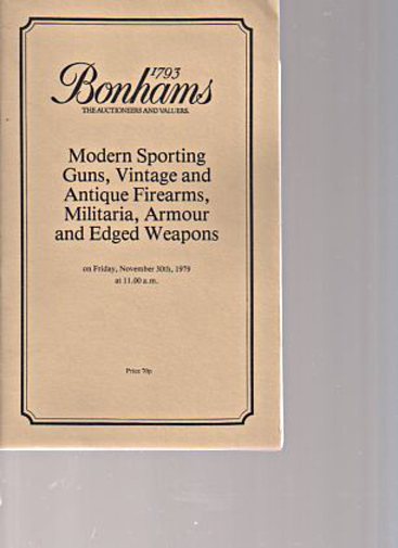 Bonhams 1979 Sporting Guns, Vintage, Antique Firearms etc