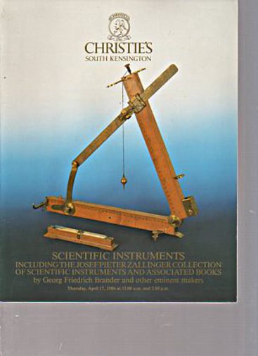 Christies 1986 Scientific Instruments & Zallinger Collection