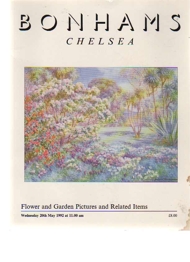 Bonhams 1992 Flower & Garden Pictures & Related items