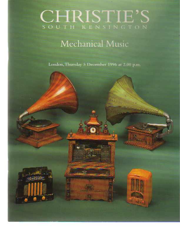 Christies 1996 Mechanical Music