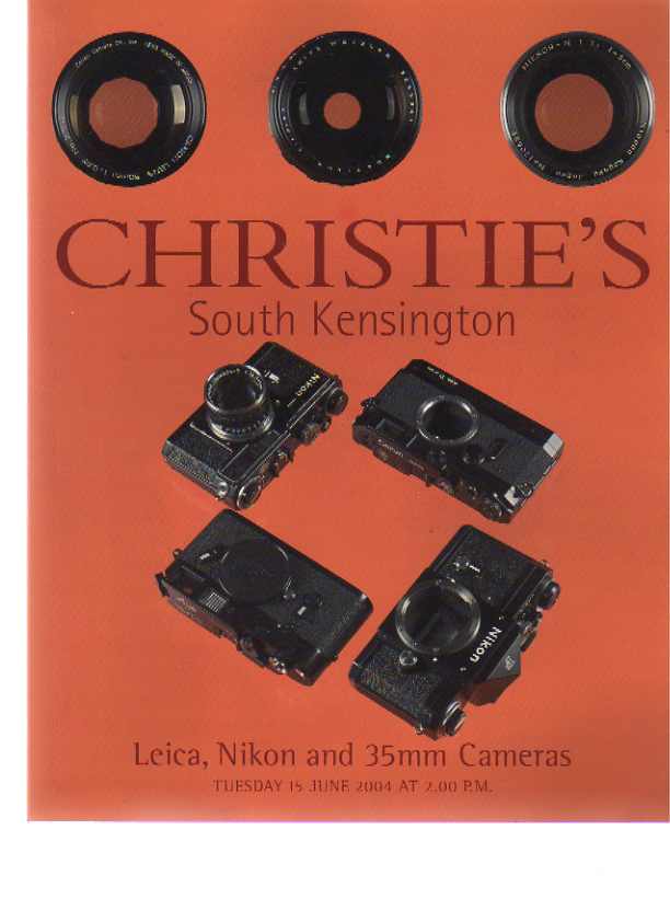 Christies 2004 A Collection of Leica, Nikon & 35mm Cameras