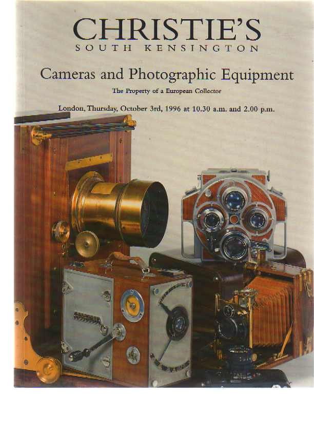Christies 1996 Cameras & Photographic equipment