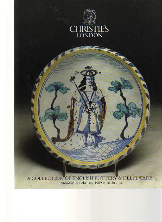 Christies 1989 A Collection of English Pottery & Delftware