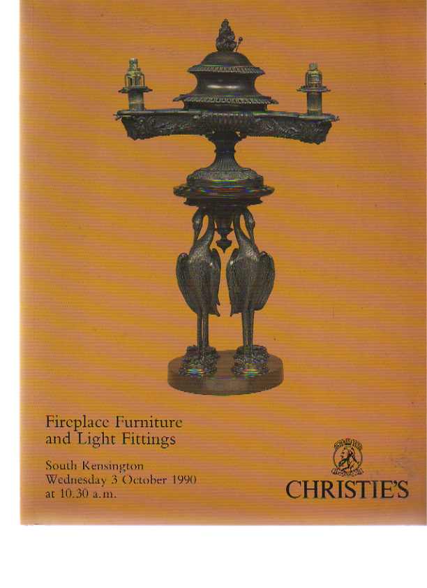 Christies 1990 Fireplace Furniture & Light Fittings