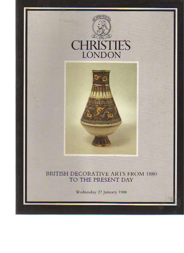 Christies January 1988 Decorative Arts from 1880 to the Present Day