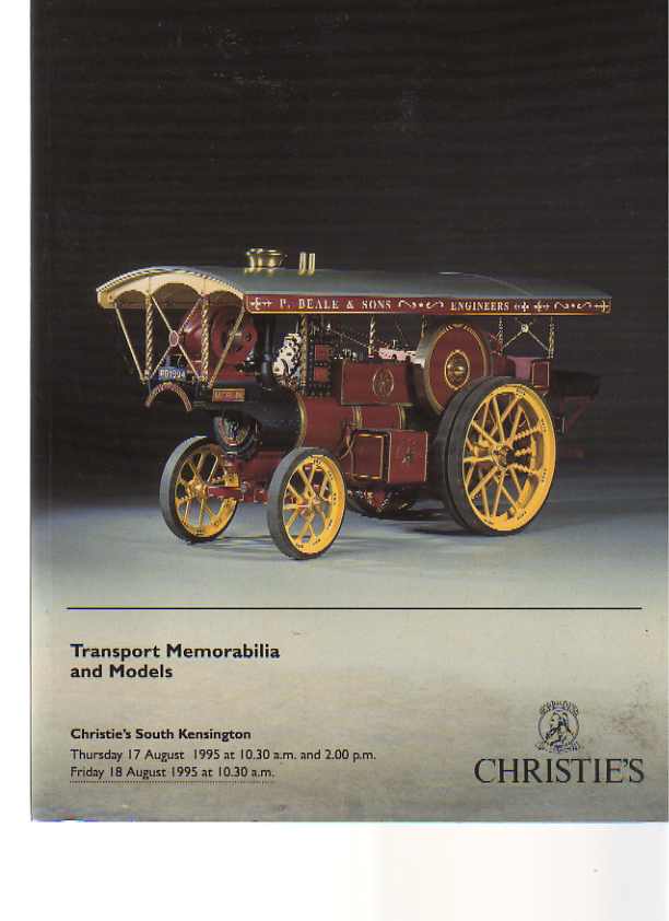 Christies 1995 Transport Memorabilia and Models