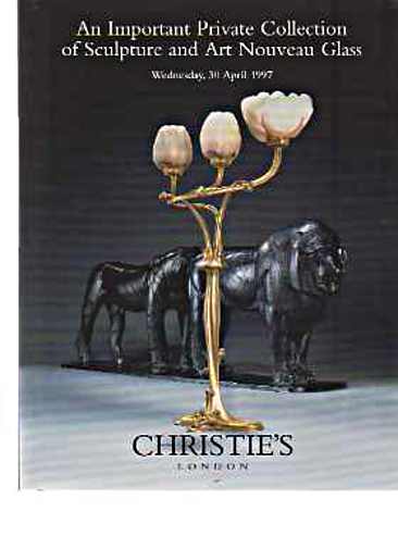 Christies 1997 Important Collection Sculpture, Art Nouveau Glass