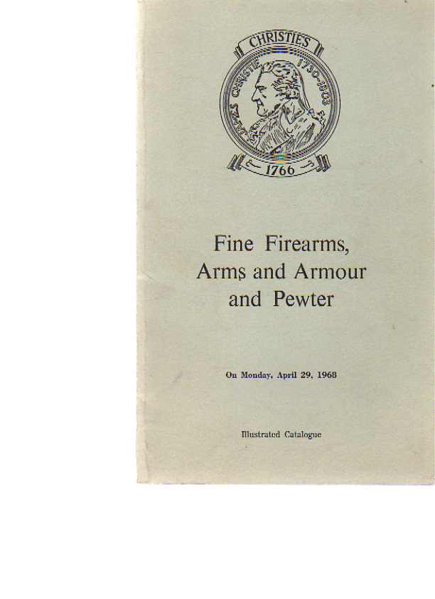 Christies 1968 Fine Firearms, Arms, Armour & Pewter