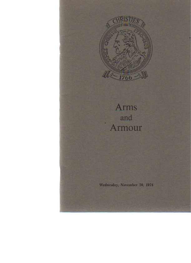 Christies November 1974 Arms and Armour