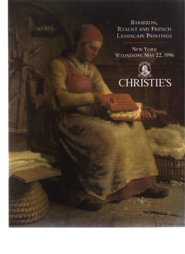 Christies May 1996 Barbizon, Realist and French Landscape Paintings
