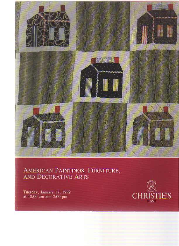 Christies 1989 American Paintings, Furniture, Folk Arts
