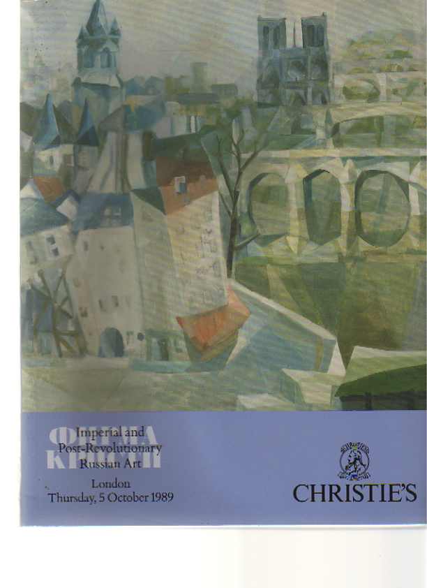 Christies 1989 Imperial & Post-Revolutionary Russian Art