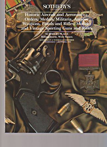 Sothebys 1993 Aircraft Antique Weapons Sporting Guns Medals