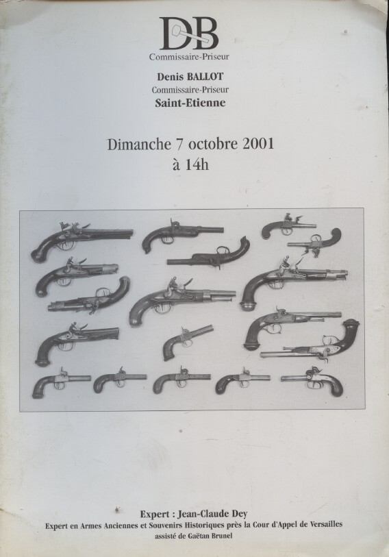 Ballot Oct 2001 Arms, Militaria, Important Original Documents - Family Dubouchet