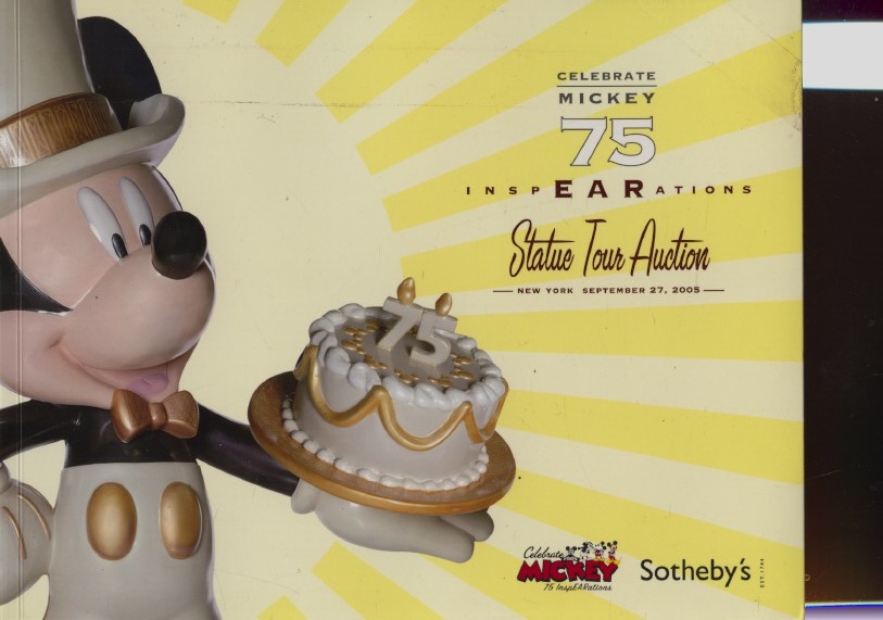Sothebys Sept 2005 Disney 75 Statues of Mickey by Artists, Actors, Musicians