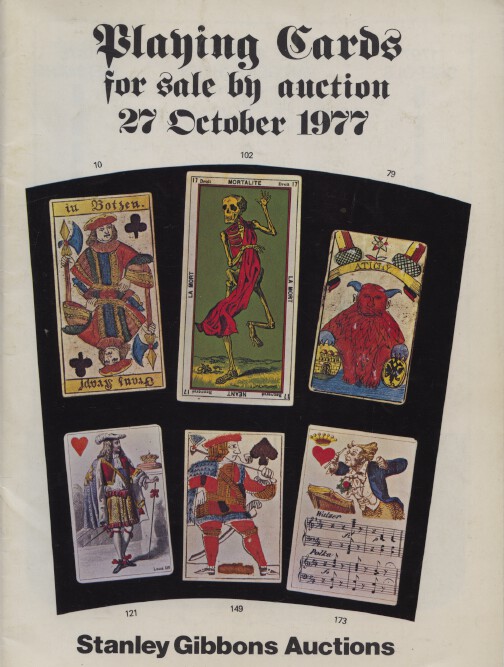Stanley Gibbons October 1977 Playing Cards