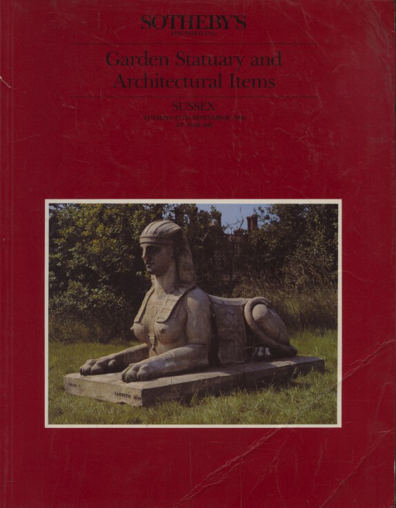Sothebys September 1988 Garden Statuary and Architectural Items